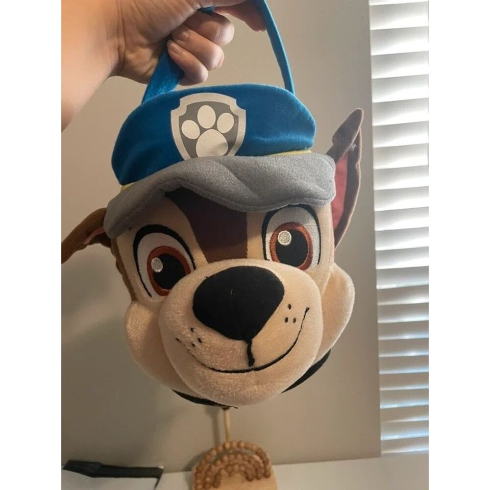 Nickelodeon PAW Patrol Chase Character Head Treat Bag Halloween Candy Bucket